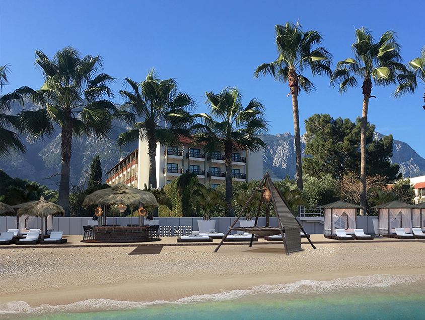 Palmiye hotel קלאב מד טורקיה חוף ים
