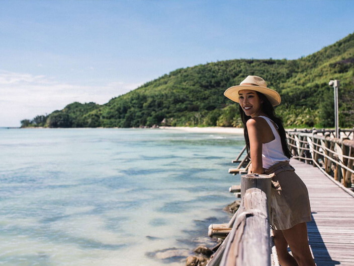 חופים לבנים קלאב מד Seychelles