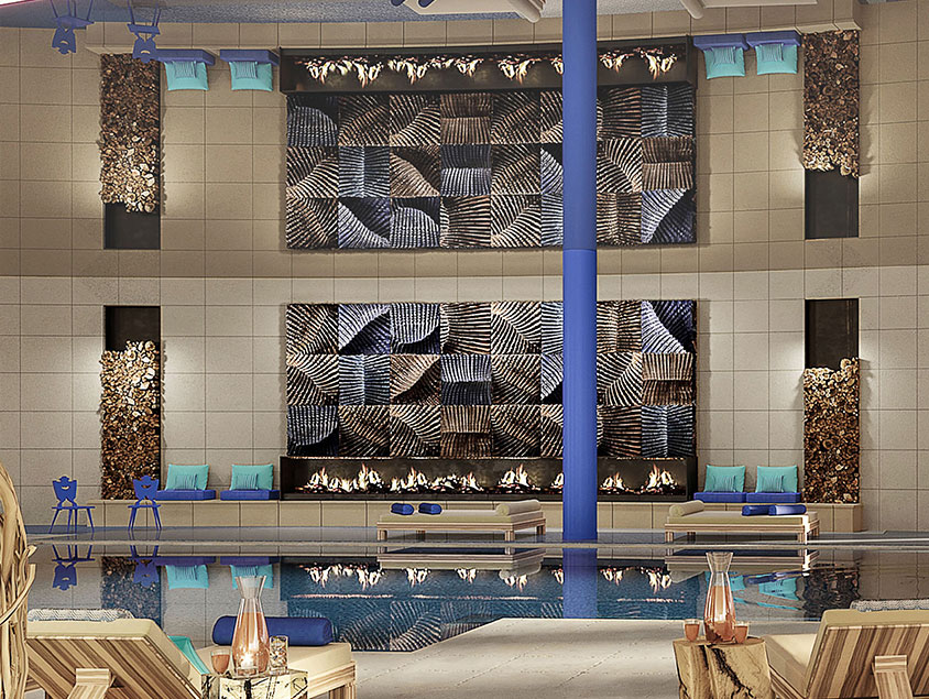 בריכה מקורה מועדון סקי Alpe d'huez צרפת