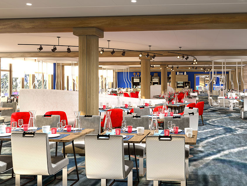 חדר אוכל קלאב מד סקי Alpe d'huez צרפת